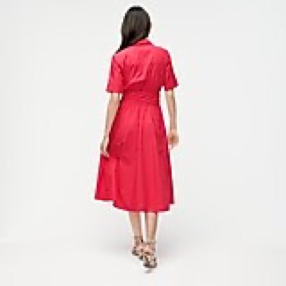 J. Crew Tie-waist short-sleeve shirtdress - Picture 2 of 4